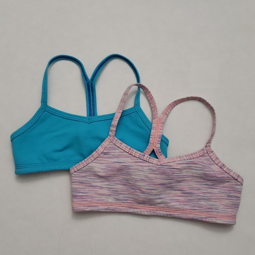 Ivivva girl sports bra size 6 - sold as a set